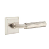 Emtek - Privacy, Quincy Rosette US15, R-Bar Stem US15, Tribeca Handle US15 LH - Satin Nickel