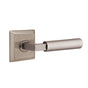 Emtek - Select Dummy, Quincy Rosette US15A, L-Square Stem US15A, Smooth Handle US15A - Pewter