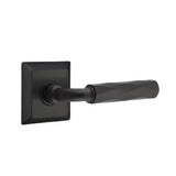 Emtek - Passage, Quincy Rosette US19, R-Bar Stem US19, Tribeca Handle US19 LH - Flat Black