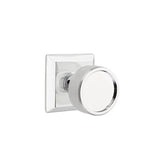 Emtek - Passage, Quincy Rosette US26, Conical Stem US26, Knurled Knob US26 - Polished Chrome