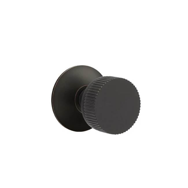 Emtek - Passage, Quincy Rosette US26, Conical Stem US26, Straight Knurled Knob US26 - Polished Chrome