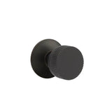 Emtek - Concealed Fastener Privacy, Quincy Rosette US26, Conical Stem US26, Straight Knurled Knob US26 - Polished Chrome