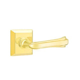 Emtek - Concealed Fastener, Privacy, Quincy Rosette, Wembley Lever, US3NL - Unlacquered Brass