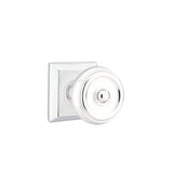 Emtek - Passage, Quincy Rosette, Waverly Knob, US26 - Polished Chrome