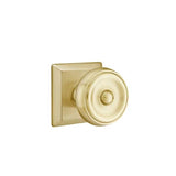Emtek - Concealed, Passage, Quincy Rosette, Waverly Knob, US4 - Satin Brass