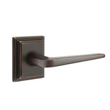 Emtek - Privacy, Wilshire Rosette, Athena Lever, LH, US10B - Oil Rubbed Bronze