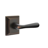 Emtek - Privacy, Wilshire Rosette, Basel Lever, RH, US10B - Oil Rubbed Bronze