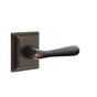 Emtek - Privacy, Wilshire Rosette, Basel Lever, RH, US10B - Oil Rubbed Bronze