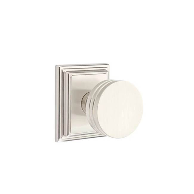 Emtek - Dummy, Wilshire Rosette, Bern Knob, US15 - Satin Nickel