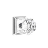 Emtek - Dummy, Wilshire Rosette, Diamond Crystal Knob, US26 - Polished Chrome
