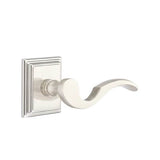 Emtek - Privacy, Wilshire Rosette, Cortina Lever, RH, US15 - Satin Nickel