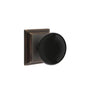 Emtek - Privacy, Wilshire Rosette, Ebony Knob, US10B - Oil Rubbed Bronze