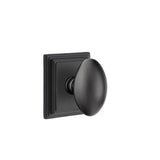 Emtek - Passage, Wilshire Rosette, Egg Knob, US19 - Flat Black