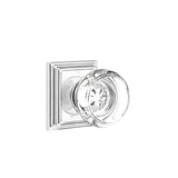 Emtek - Concealed, Privacy, Wilshire Rosette, Georgetown Knob, US26 - Polished Chrome