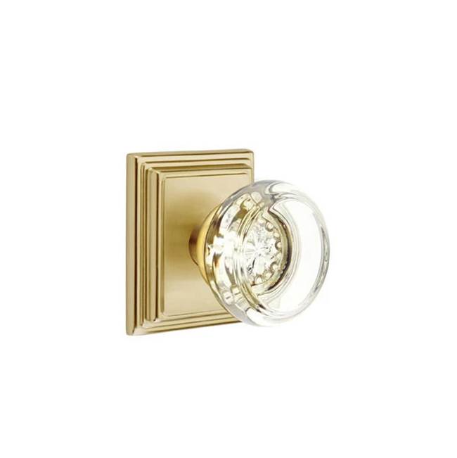 Emtek - Passage, Wilshire Rosette, Georgetown Knob, US4 - Satin Brass