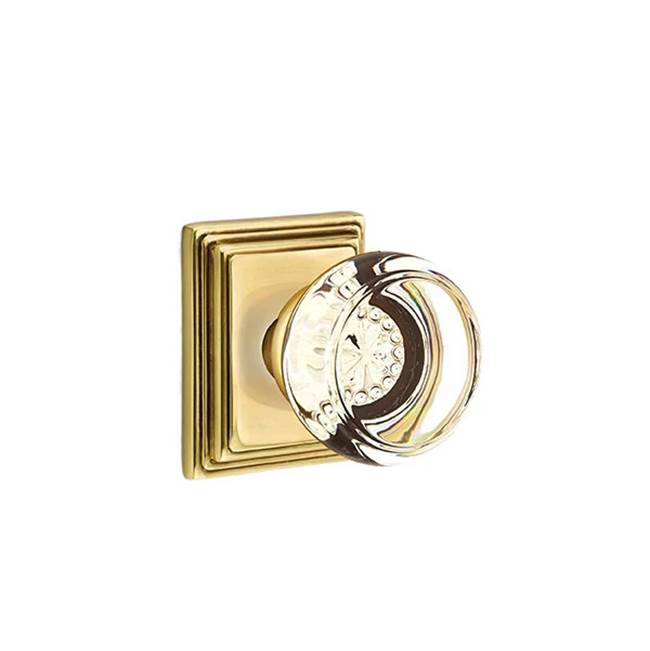 Emtek - Concealed, Privacy, Wilshire Rosette, Georgetown Knob, US7 - French Antique