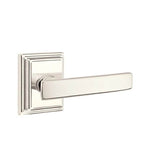 Emtek - Passage, Wilshire Rosette, Geneva Lever, LH, US14 - Polished Nickel