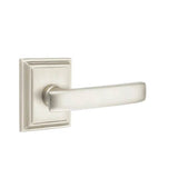 Emtek - Passage, Wilshire Rosette, Geneva Lever, LH, US15 - Satin Nickel