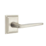 Emtek - Passage, Wilshire Rosette, Hermes Lever, LH, US15 - Satin Nickel