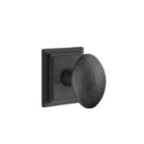 Emtek - Dummy, Wilshire Rosette, Hammered Egg Knob, US19 - Flat Black