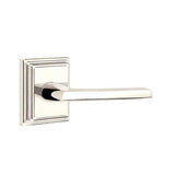 Emtek - Privacy, Wilshire Rosette, Helios Lever, RH, US14 - Polished Nickel