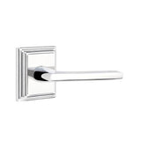 Emtek - Privacy, Wilshire Rosette, Helios Lever, RH, US26 - Polished Chrome