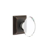 Emtek - Privacy, Wilshire Rosette, Hampton Knob, US10B - Oil Rubbed Bronze