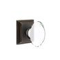 Emtek - Privacy, Wilshire Rosette, Hampton Knob, US10B - Oil Rubbed Bronze