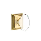 Emtek - Privacy, Wilshire Rosette, Hampton Knob, US7 - French Antique