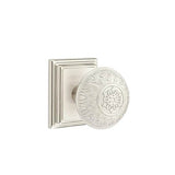 Emtek - Passage, Wilshire Rosette, Lancaster Knob, US15 - Satin Nickel
