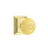 Emtek - Passage, Wilshire Rosette, Lancaster Knob, US3NL - Unlacquered Brass