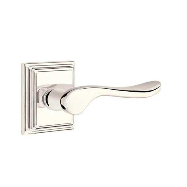 Emtek - Dummy, Wilshire Rosette, Luzern Lever, US14 - Polished Nickel