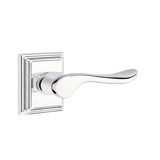 Emtek - Dummy, Wilshire Rosette, Luzern Lever, US26 - Polished Chrome