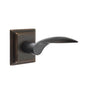 Emtek - Concealed, Privacy, Wilshire Rosette, Mercury Lever, US10B - Oil Rubbed Bronze