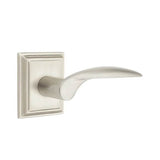 Emtek - Concealed, Privacy, Wilshire Rosette, Mercury Lever, US15 - Satin Nickel