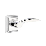 Emtek - Concealed, Privacy, Wilshire Rosette, Mercury Lever, US26 - Polished Chrome