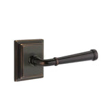 Emtek - Concealed, Passage, Wilshire Rosette, Merrimack Lever, US10B - Oil Rubbed Bronze