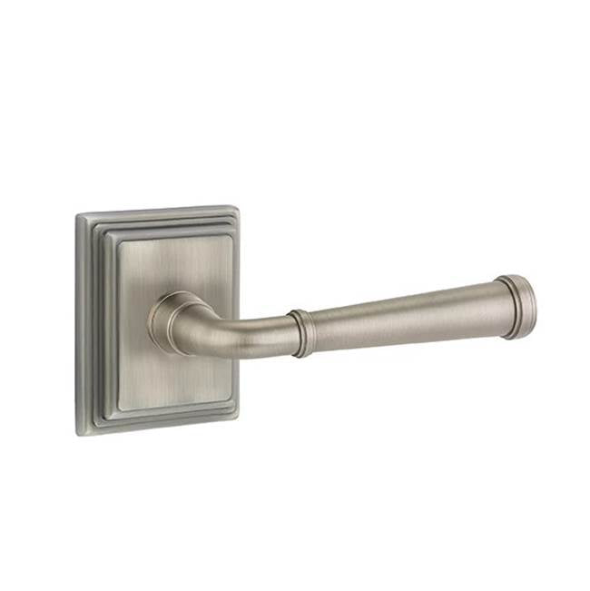 Emtek - Concealed, Passage, Wilshire Rosette, Merrimack Lever, US15A - Pewter