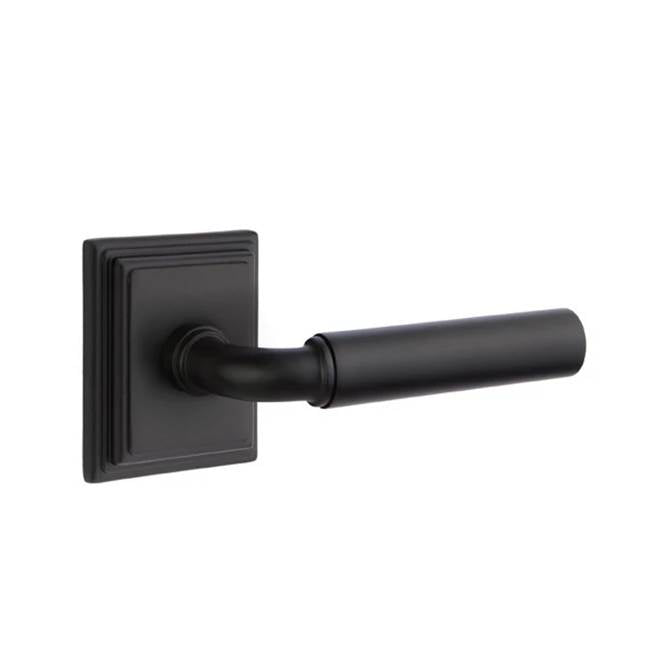 Emtek - Dummy, Wilshire Rosette, Manning Lever, US19 - Flat Black