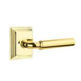 Emtek - Passage, Wilshire Rosette, Manning Lever, RH, US3 Lifetime - Polished Brass