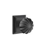 Emtek - Passage, Wilshire Rosette, Melon Knob, US19 - Flat Black