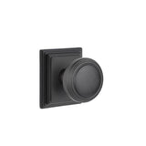 Emtek - Privacy, Wilshire Rosette, Norwich Knob, US19 - Flat Black