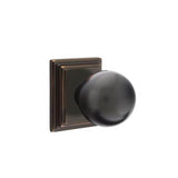 Emtek - Privacy, Wilshire Rosette, Orb Knob, US10B - Oil Rubbed Bronze