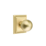 Emtek - Concealed, Passage, Wilshire Rosette, Orb Knob, US4 - Satin Brass