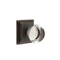 Emtek - Passage, Wilshire Rosette, Providence Crystal Knob, US10B - Oil Rubbed Bronze