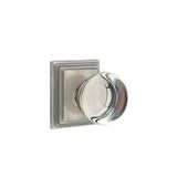 Emtek - Passage, Wilshire Rosette, Providence Crystal Knob, US15A - Pewter