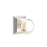 Emtek - Dummy, Wilshire Rosette, Providence Knob, US14 - Polished Nickel