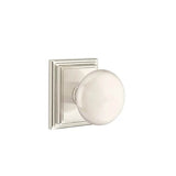 Emtek - Dummy, Wilshire Rosette, Providence Knob, US15 - Satin Nickel