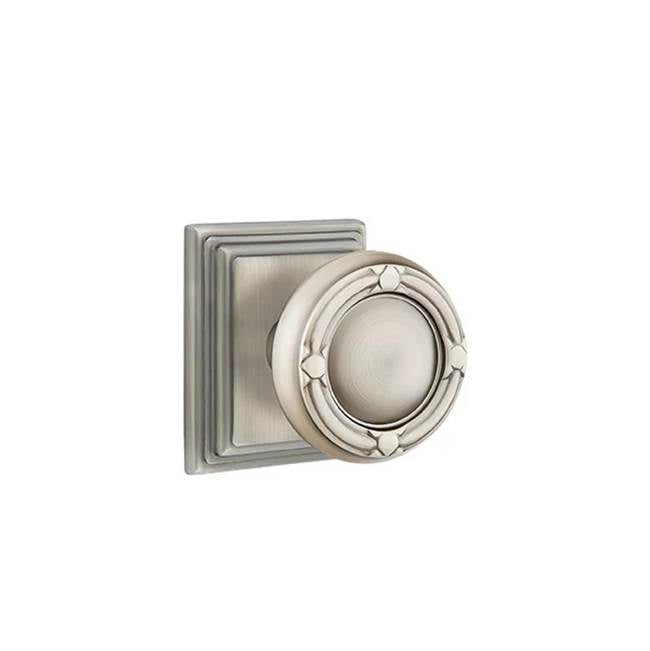 Emtek - Passage, Wilshire Rosette, Ribbon and Reed Knob, US15A - Pewter