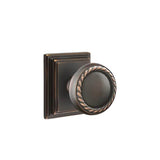 Emtek - Privacy, Wilshire Rosette, Rope Knob, US10B - Oil Rubbed Bronze